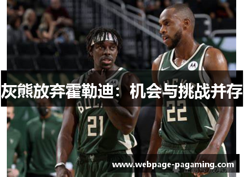 灰熊放弃霍勒迪：机会与挑战并存