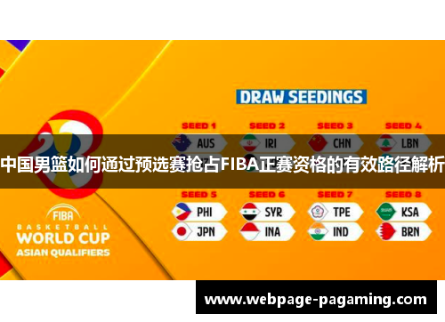中国男篮如何通过预选赛抢占FIBA正赛资格的有效路径解析